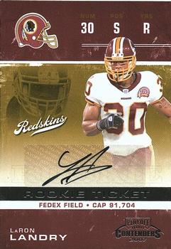 2007 Playoff Contenders #185 LaRon Landry Front