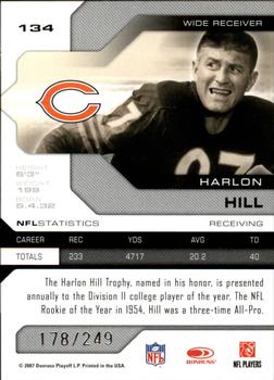 2007 Leaf Limited #134 Harlon Hill Back