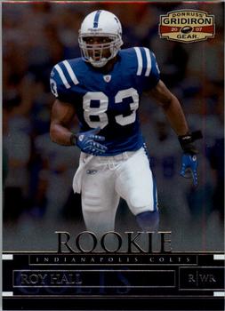 2007 Donruss Gridiron Gear #180 Roy Hall Front