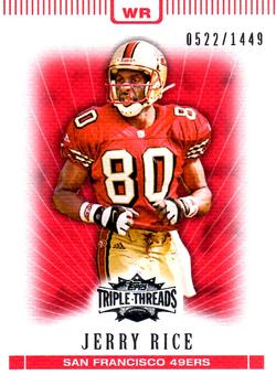 2007 Topps Triple Threads #95 Jerry Rice Front