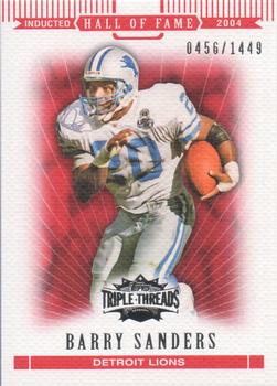 2007 Topps Triple Threads #96 Barry Sanders Front