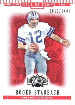 2007 Topps Triple Threads #99 Roger Staubach Front