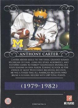 2008 Press Pass Legends #70 Anthony Carter Back