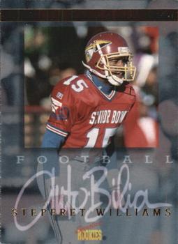 1996 Signature Rookies Auto-Bilia #54 Stepfret Williams Front