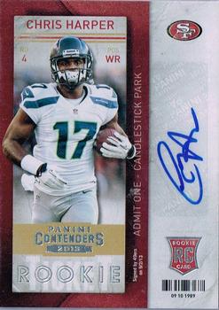 2013 Panini Contenders #118 Chris Harper Front