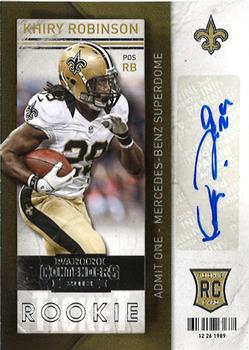 2013 Panini Contenders #154 Khiry Robinson Front