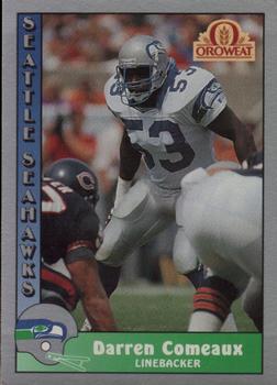 1990 Pacific Oroweat Seattle Seahawks #31 Darren Comeaux Front