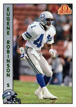 1992 Pacific Oroweat Seattle Seahawks #40 Eugene Robinson Front