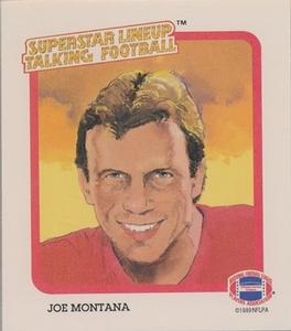 1989 Parker Brothers Talking Football #NNO Joe Montana Front