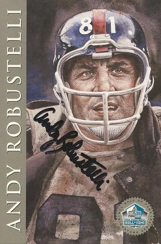 1998 Ron Mix HOF Autographs - Platinum #NNO Andy Robustelli Front