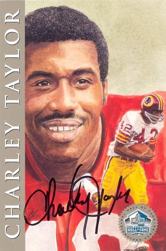 1998 Ron Mix HOF Autographs - Platinum #NNO Charley Taylor Front
