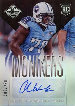 2013 Panini Limited - Monikers Autographs Silver #176 Chance Warmack Front