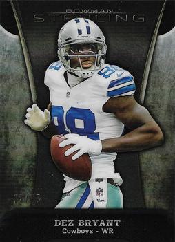 2013 Bowman Sterling - Black Refractors #9 Dez Bryant Front