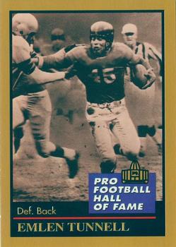 1991 Enor Pro Football HOF #141 Emlen Tunnell Front