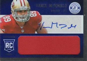 2013 Panini Totally Certified - Totally Blue Signatures #249 Vance McDonald Front