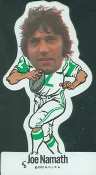 1972 NFLPA Vinyl Stickers #NNO Joe Namath Front