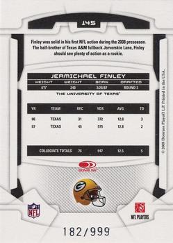 2008 Leaf Rookies & Stars Longevity #145 Jermichael Finley Back