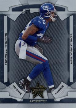 2008 Leaf Rookies & Stars Longevity #179 Terrell Thomas Front