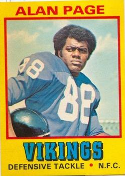 1974 Wonder Bread #17 Alan Page  Front