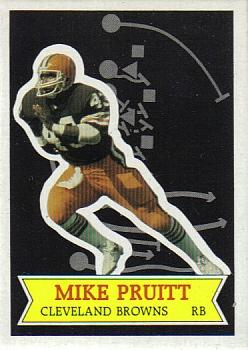 1984 Topps - 1984 NFL Football Stars Collector's Edition (Glossy Send-Ins) #8 Mike Pruitt  Front