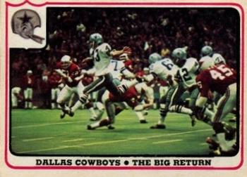 1976 Fleer Team Action #34 The Big Return Front