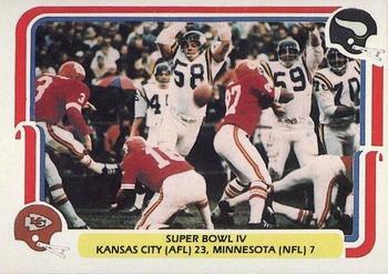 1980 Fleer Team Action #60 Super Bowl IV Front
