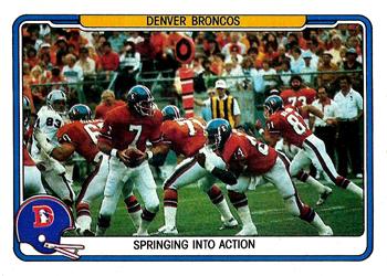 1982 Fleer Team Action #15 Springing into Action Front