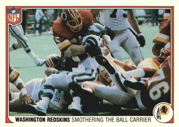 1983 Fleer Team Action #56 Smothering the Ball Carrier Front