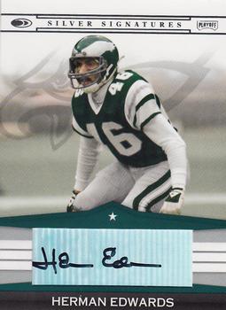 2008 Donruss Playoff Silver Signatures #SS-HE Herman Edwards Front