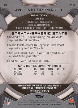 2013 Topps Strata - Retail #16 Antonio Cromartie Back