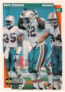 1997 Collector's Choice Miami Dolphins #MI11 Daryl Gardener Front