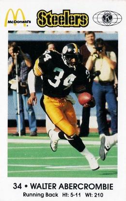 1984 Pittsburgh Steelers Police #NNO Walter Abercrombie Front