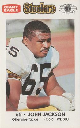 1992 Pittsburgh Steelers Kiwanis Giant Eagle Police #NNO John Jackson Front