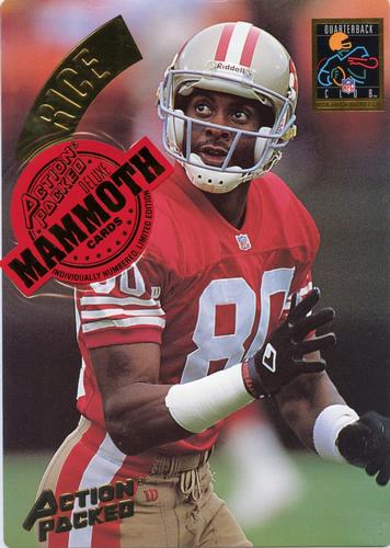 1994 Action Packed - Mammoth 7x10 #MM20 Jerry Rice Front