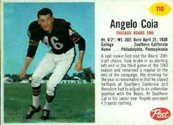 1962 Post Cereal #110 Angelo Coia Front