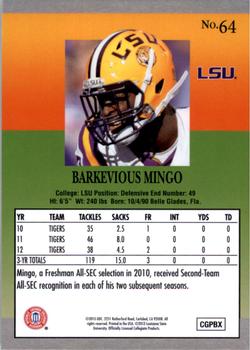 2013 Fleer Retro #64 Barkevious Mingo Back