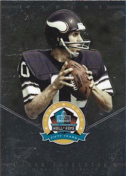 2013 Panini Spectra - 50th Anniversary HOF #FT Fran Tarkenton Front