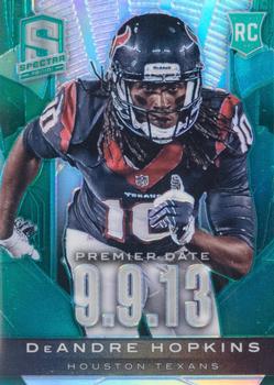 2013 Panini Spectra - Rookie Premiere Date Green #2 DeAndre Hopkins Front