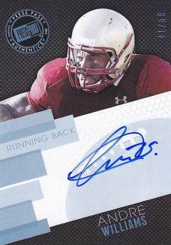2014 Press Pass - Autographs Blue #PPS-AW Andre Williams Front