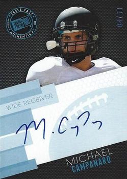 2014 Press Pass - Autographs Blue #PPS-MC Michael Campanaro Front