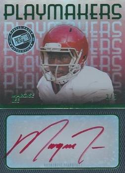 2014 Press Pass - Playmakers Autographs Green #PM-MLR Marqise Lee (Red Ink) Front