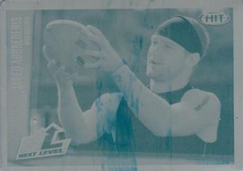 2014 SAGE HIT - Printing Plates Cyan #64 Jared Abbrederis Front