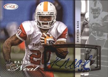 2014 SAGE Autographed #A36 Rajion Neal Front