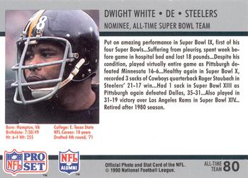 1990-91 Pro Set Super Bowl XXV Silver Anniversary Commemorative #80 Dwight White Back