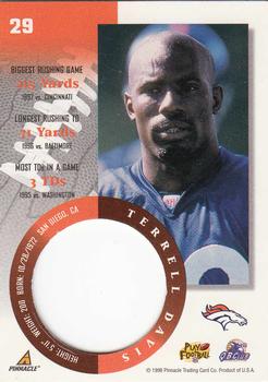 1998 Pinnacle Mint #29 Terrell Davis Back