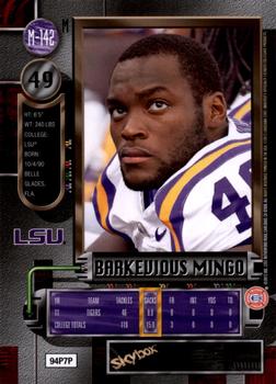 2013 Fleer Retro - Metal Universe #M-142 Barkevious Mingo Back