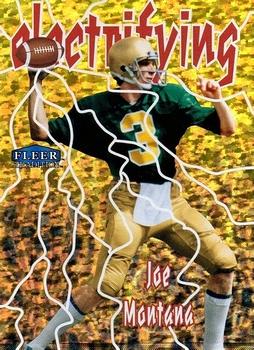 2013 Fleer Retro - Fleer Tradition Electrifying #8 Joe Montana Front