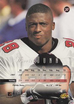 1998 Playoff Prestige Retail #32 Warrick Dunn Back