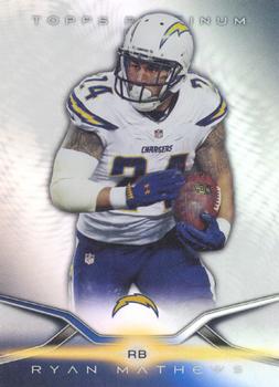 2014 Topps Platinum #4 Ryan Mathews Front