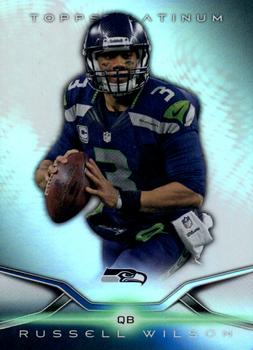 2014 Topps Platinum #17 Russell Wilson Front